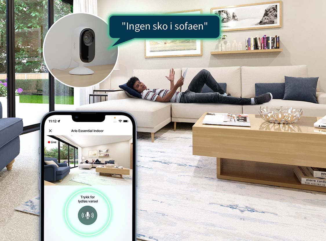 Arlo Essential 2 Telecamera Interna 2K Per Cani E Bambini | Visione Notturna, Audio Bidirezionale, Copriobiettivo Privacy - Foto 8