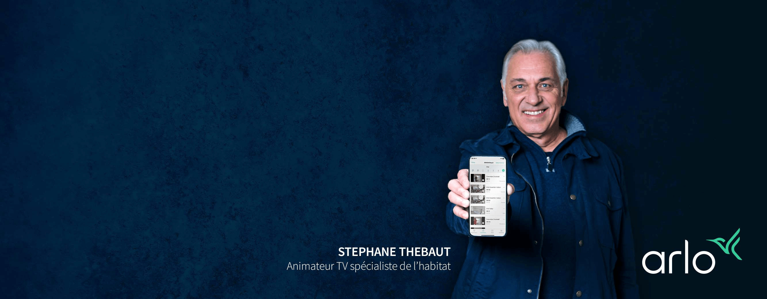 Stephane Thebaut,  architecte influent à la télévision, recommande les produits Arlo pour la sécurité domestique