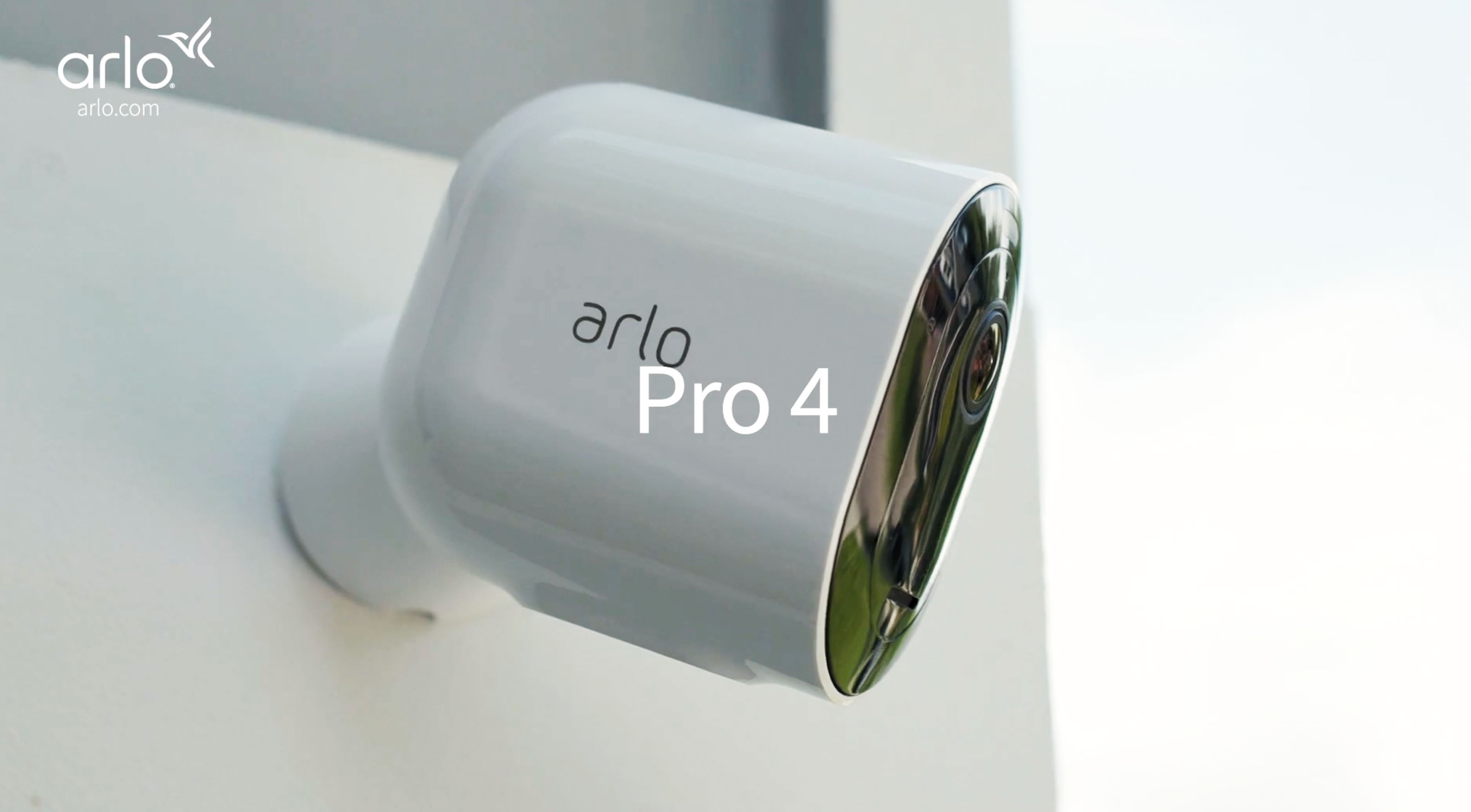 Arlo Pro 4 outdoor security camera YouTube video United Kingdom UK Watch Now 