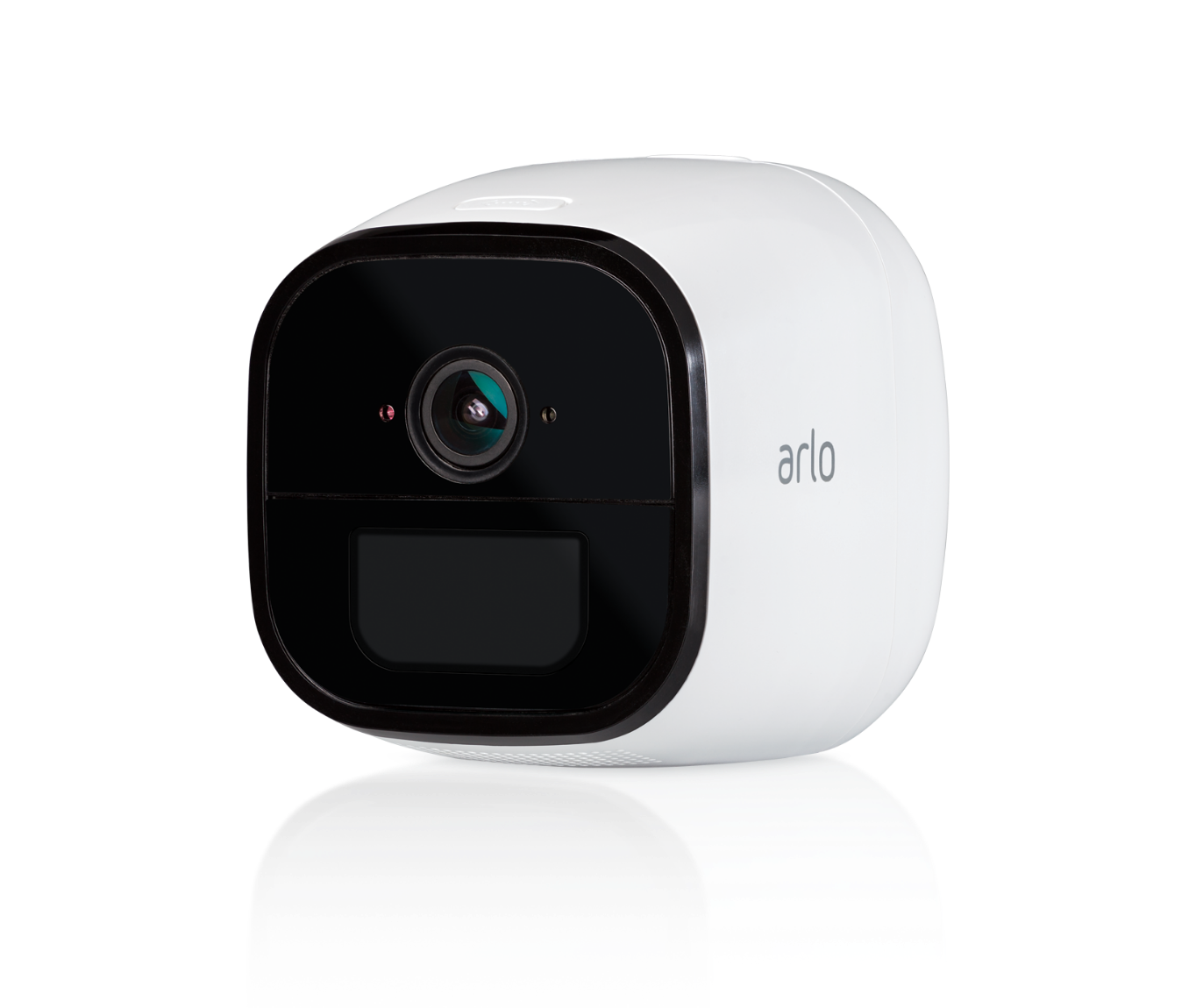 Eine weiße Arlo -Go -Kamera