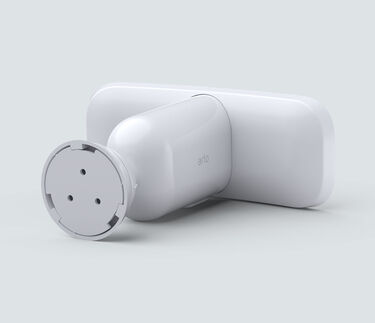 Arlo Pro 3 Floodlight Camera, in white, back