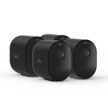 Arlo Pro 5 - 4 Camera Kit, in black, facing right
