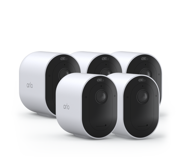 Arlo Pro 5 - 5 Camera Kit, in white, facing right