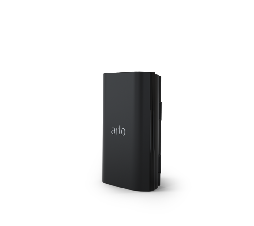Arlo Rechargeable Battery for Video Doorbell Wire-Free, in black, facing left
