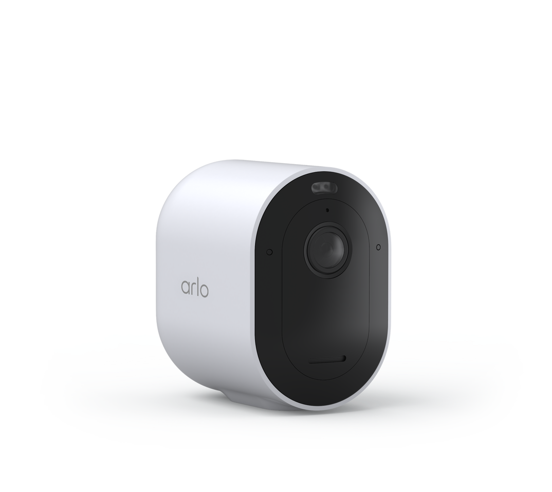  Arlo Pro 4 Spotlight cámara, 2 unidades, seguridad inalámbrica,  video en 2K y HDR, visión nocturna a color, audio bidireccional, sin  cables, conexión directa a wifi, no necesita hub, blanco, VMC4250P 