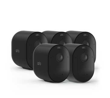 Arlo Pro 5 - 5 Camera Kit, in black, facing right
