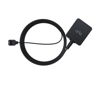 Essential 25ft magnetic charging cable with adapter, in black, facing center