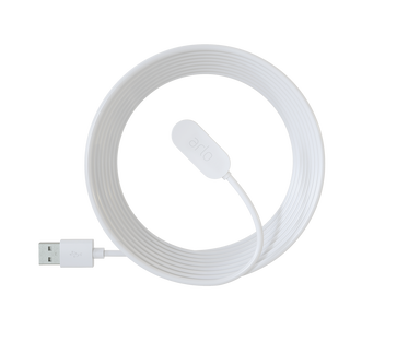 Indoor Magnetic Charging Cable, in white, facing left