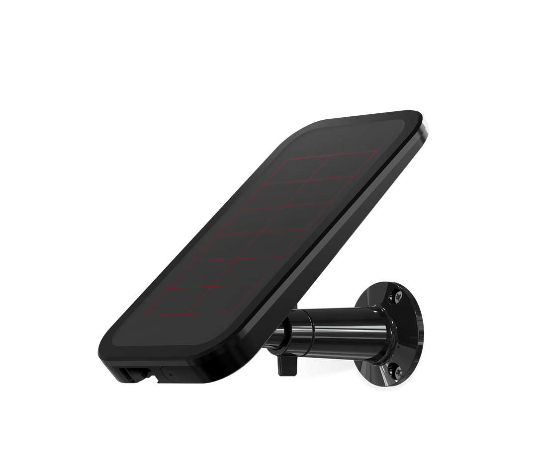Arlo Solar Panel for Pro and Pro 2 in black facing left