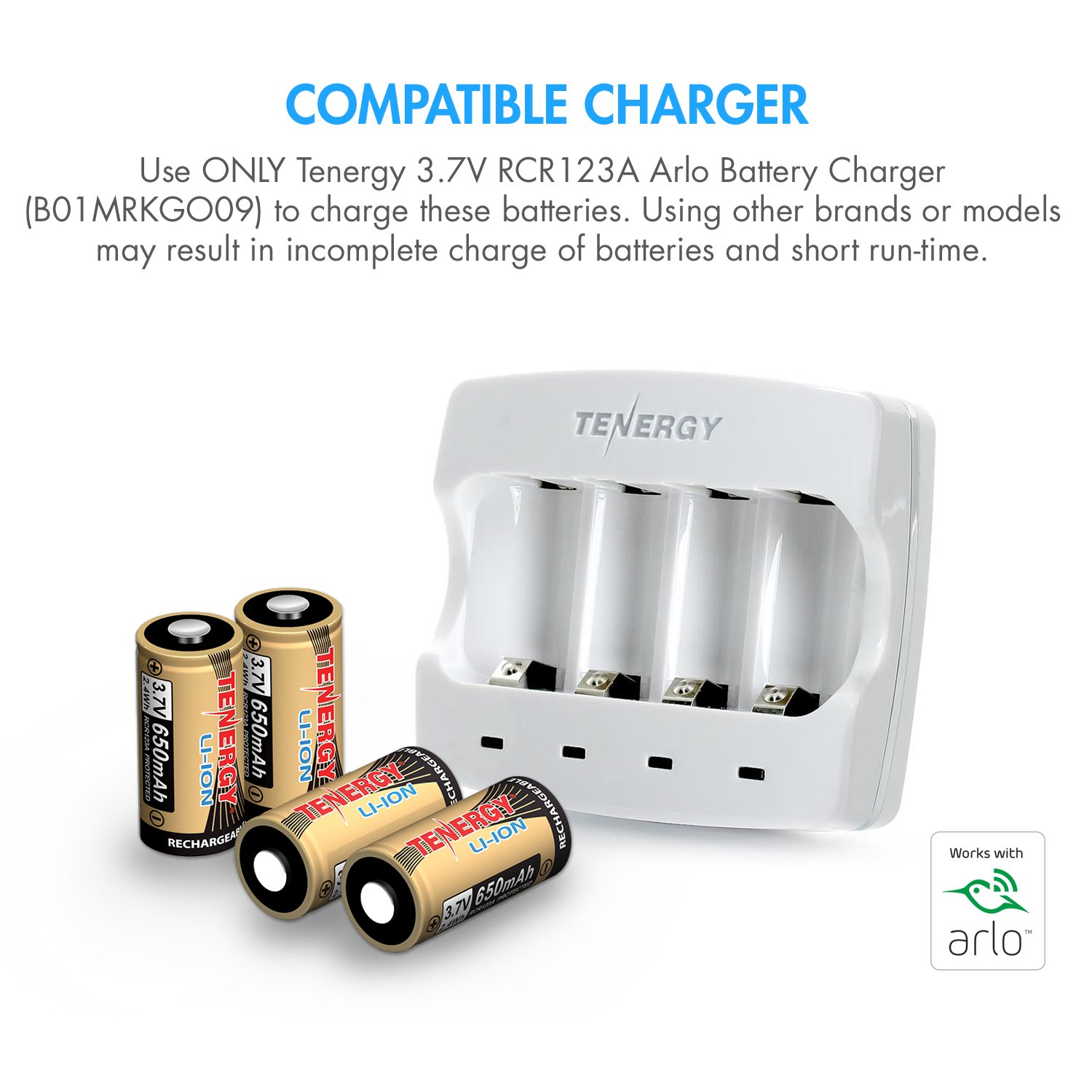 Arlo Rechargeable Battery by Tenergy | Arlo