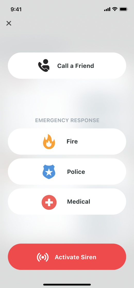 One-Touch Emergency Response