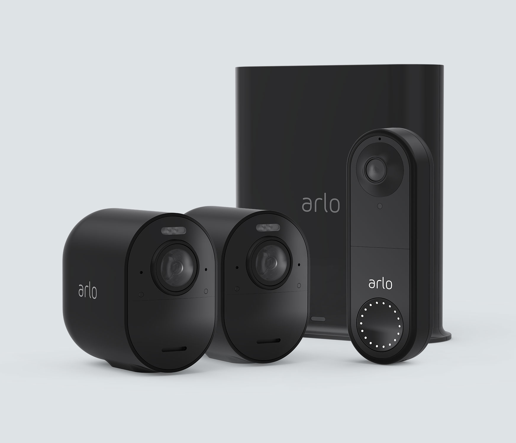 The Wired Doorbell + 4K Camera Bundle - Black