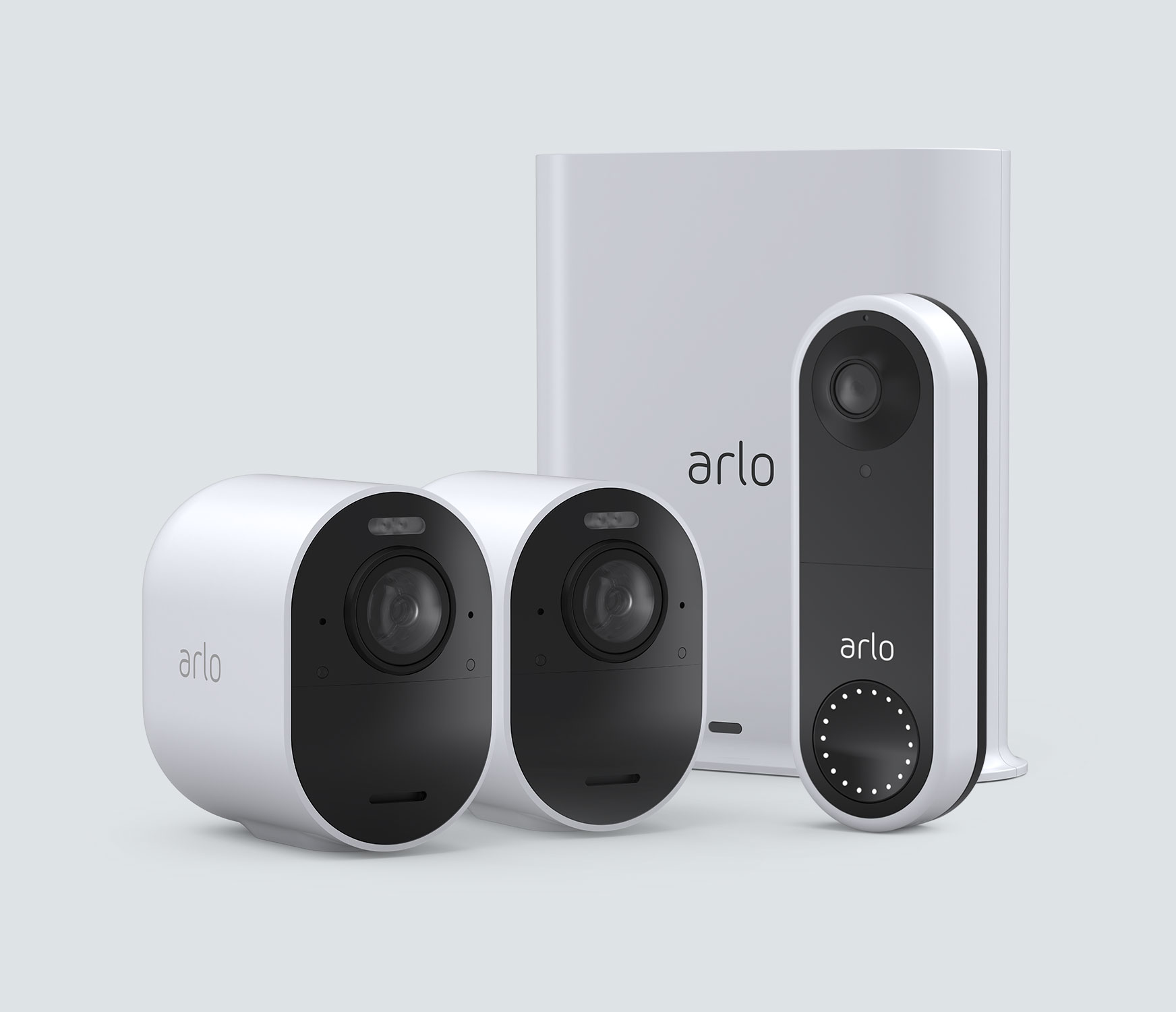 The Wired Doorbell + 4K Camera Bundle - White